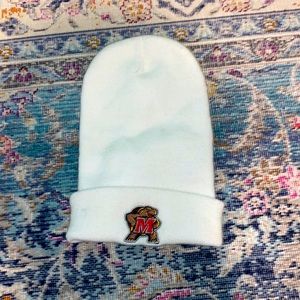 Maryland Terps Beanie white